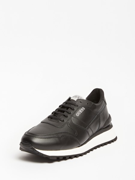 Gondolom Fekete Valódi Bőr Varese Futócipő