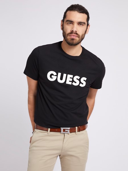 Guess Front Logó Fekete Póló