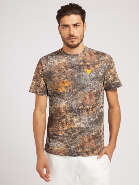 Barna Tipp Az Egész Nyomott Póló