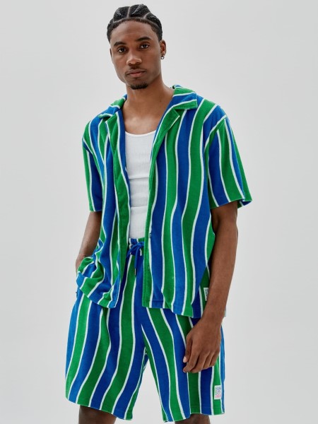 Hiszem, Zöld Több Csíkos Ing