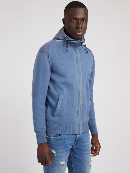 Kapucnis Pulóver Világoskék Hiszem