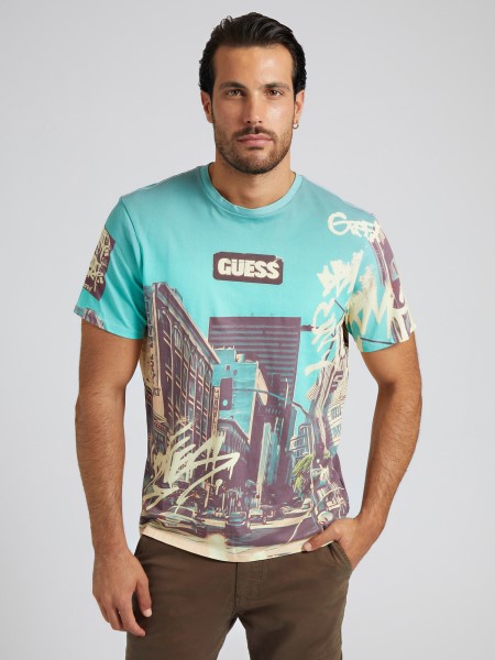 Fehér Multi Maxi Print Póló Tipp