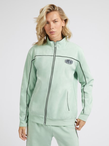 Műbőr Pulóver Tipp Zöld