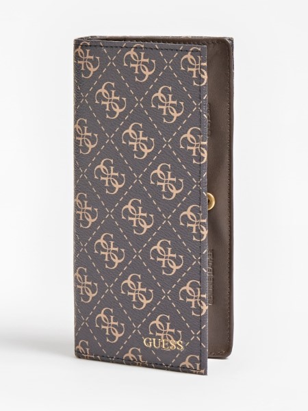 Barna Guess Vezzola 4g Logós Hosszú Pénztárca új Trend