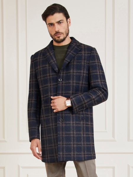 Hiszem Marciano Gyapjú Keverék Kabát Kék Multi