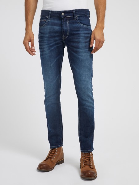 Skinny Fit Farmer Nadrág Tipp Kék Trend