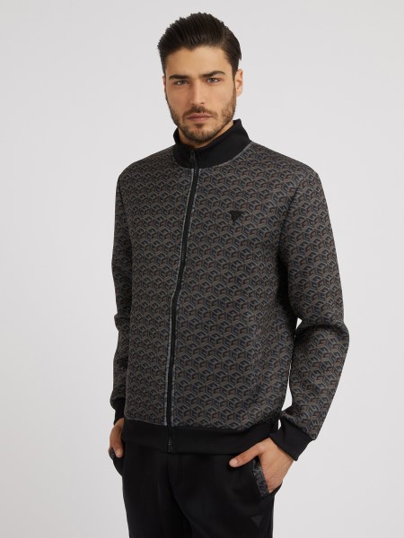 Hiszem Az Egész G Kocka Logó Búvár Pulóver Barna