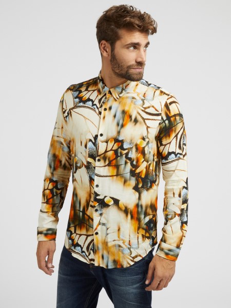 Hiszem Pillangók Nyomtatási Ing Többszínű Minta