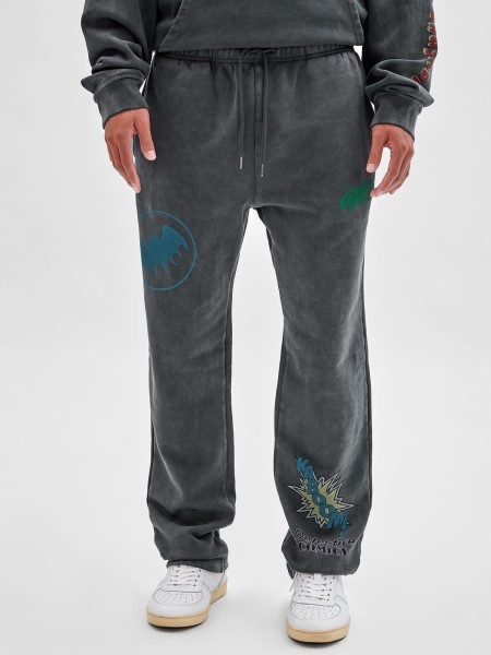 Hiszem Fekete Multi Batman Print Jogger Nadrág