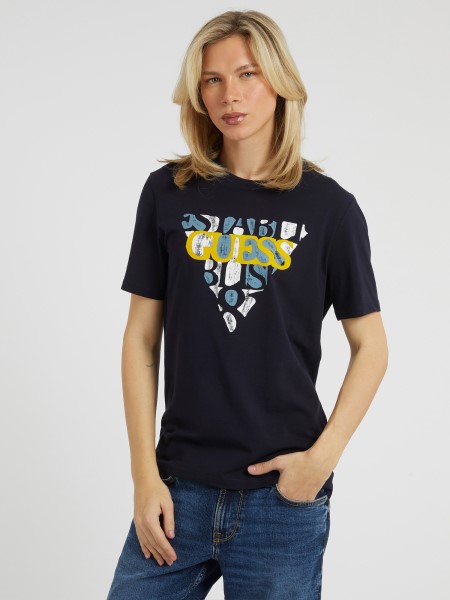 Elülső Háromszög Logós Póló Hiszem Kék