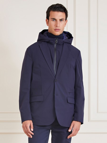 Kék Guess Marciano Blézer Levehető Mellényekkel