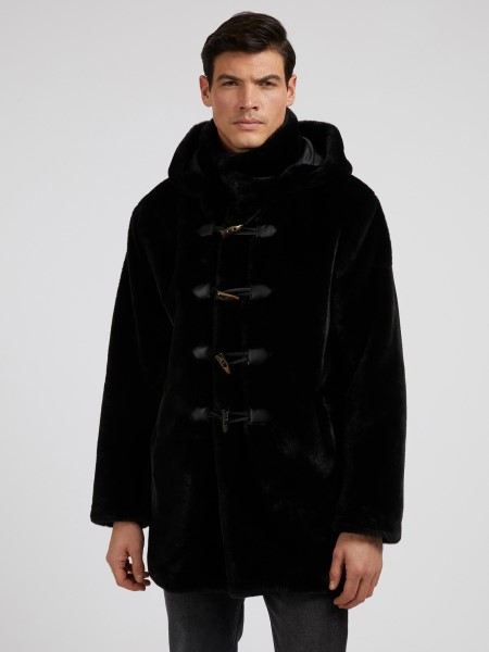 Műszőrme Duff Kabát Fekete Találgatás