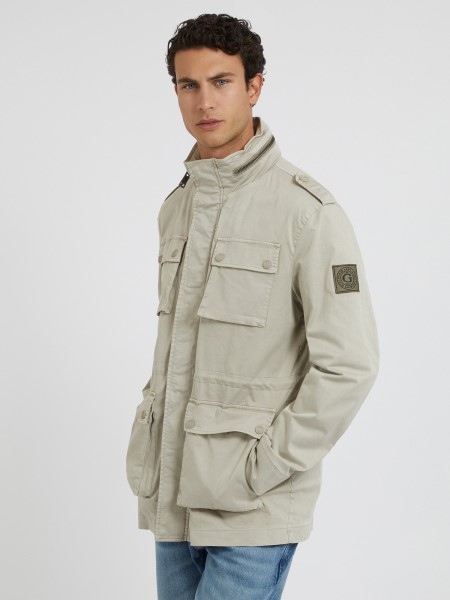 Hiszem Bézs Patch Pockets Kabát