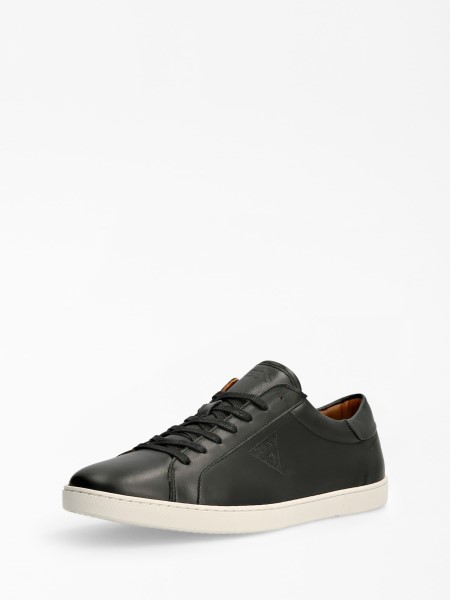 Gondolom Ginevra Valódi Bőr Tornacipő Fekete