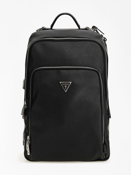 Certosa Saffiano Okos Hátizsák Fekete Tipp