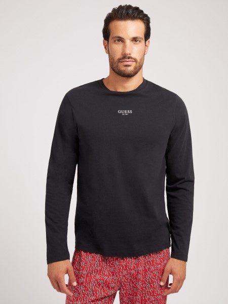 Fehér Több Tipp Logóval Nyomtatott Pizsama Szett