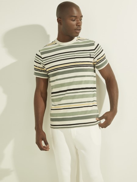 Csíkos Motívum Póló Zöld Több Tipp