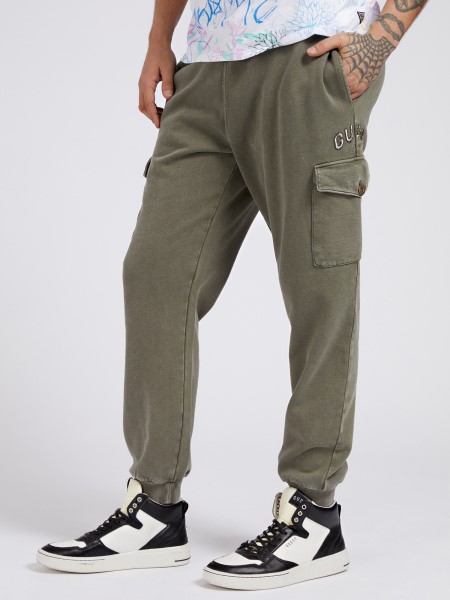 Zöld Gyapjú Karcsú Szabású Nadrág Tip