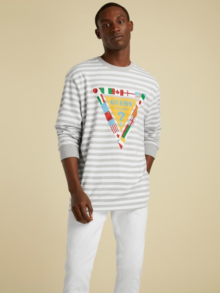 Zászló Logó Póló Hiszem Szürke Multi