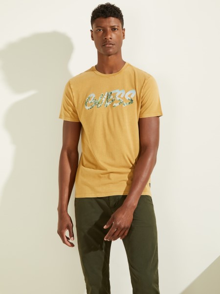 Guess Logós Elülső Póló Sárga