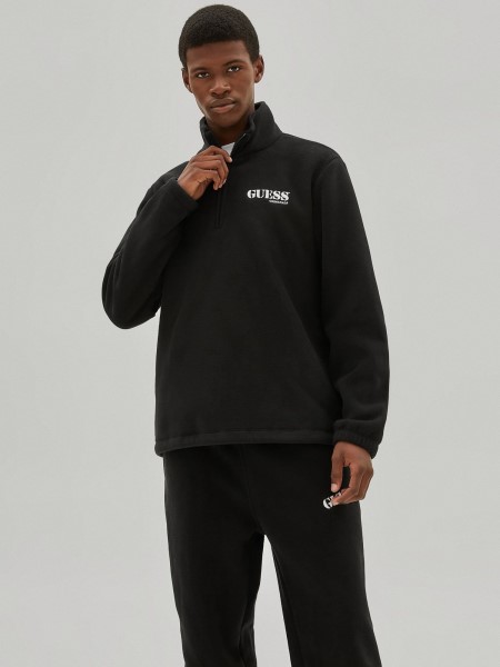 Cipzáros Pulóver Fekete Tipp