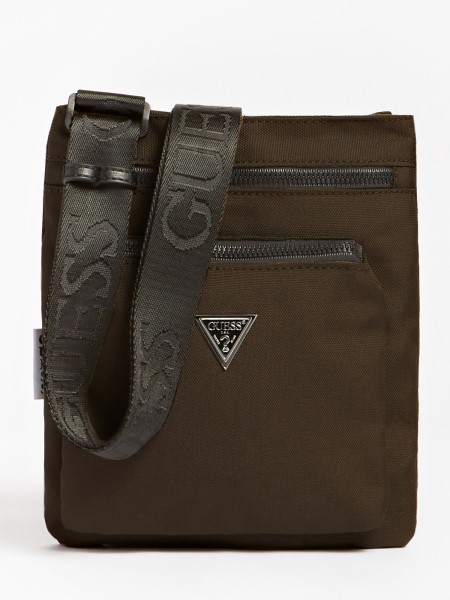 Barna Satu Logó Háromszög Mini Crossbody Tipp