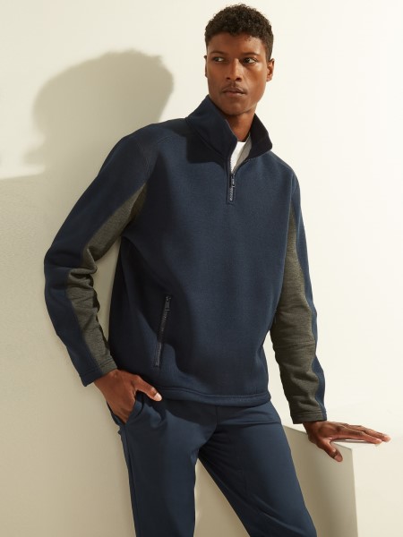 Hiszem, Cipzáras Pulóver Kék új Trend