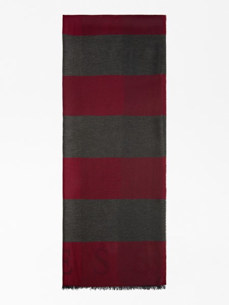 Hiszem Bordó Maxi Kockás Sál