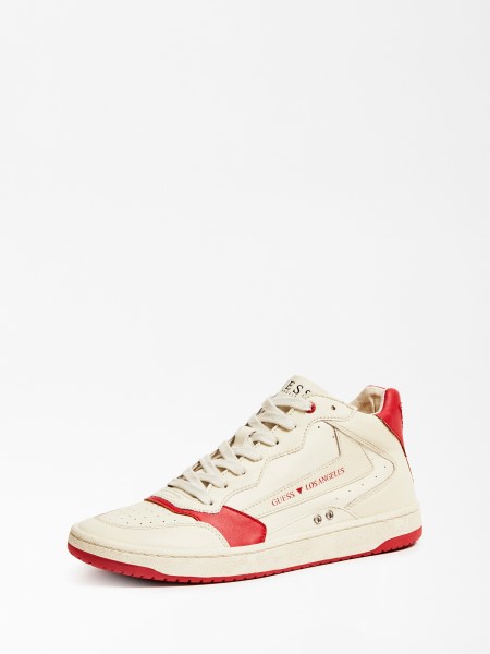 Piros Multi Pesaro Valódi Bőr Tornacipő Tipp