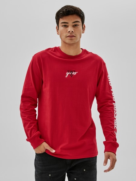 Gondolom Hátul Mintás Pulóver Bordó