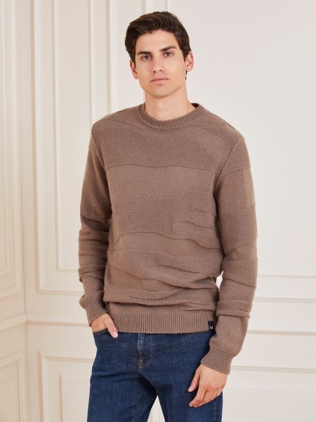Hiszem Marciano Gyapjú Keverék Pulóver Barna