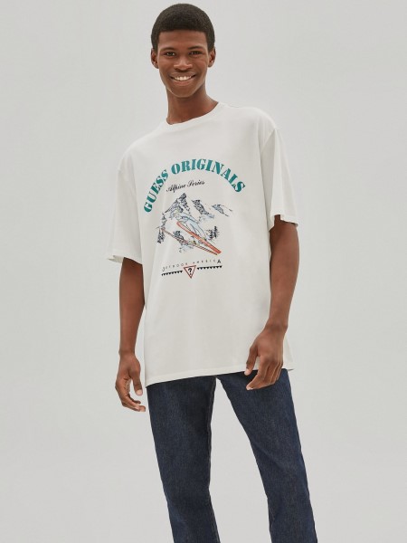 Guess Trend Fehér Elülső Logós Póló