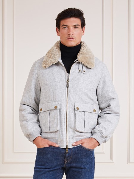 Marciano Gyapjú Keverék Bomber Hiszem Fehér