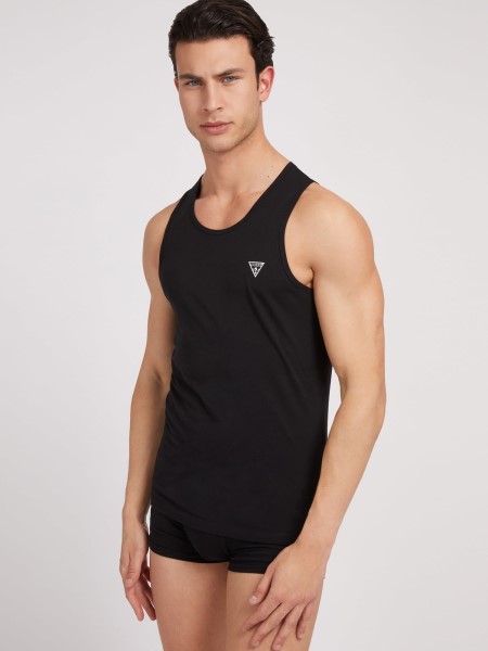 Fekete Logó Háromszög Tank Top Tipp