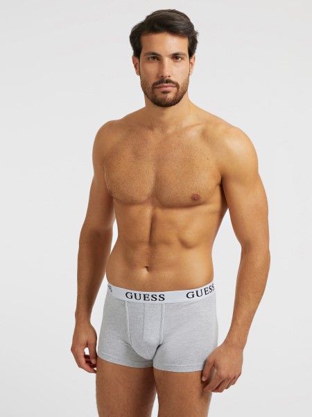 Guess Pack 3 Boxer Logóval Fekete Multi
