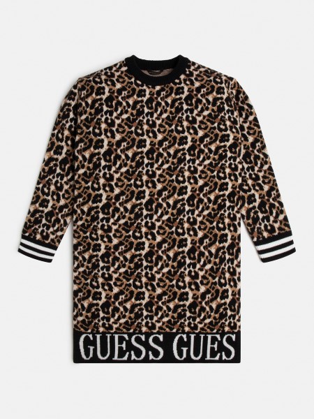 Az Egész Nyomtatott Pulóver Ruha Hiszem, állatosabb