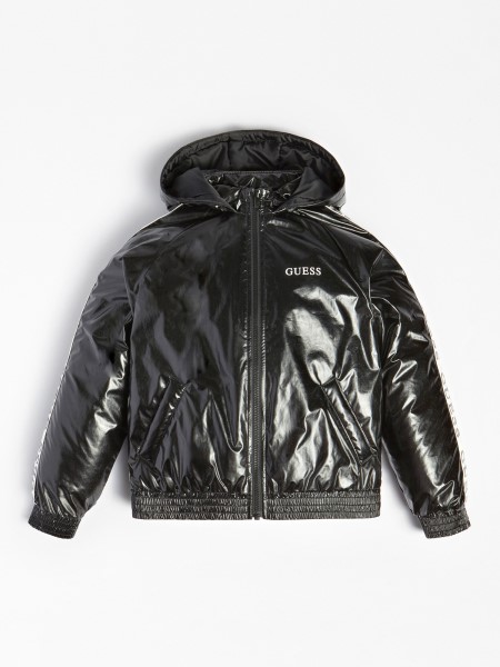 Gondolom Kapucnis Párnázott Puffer Fekete