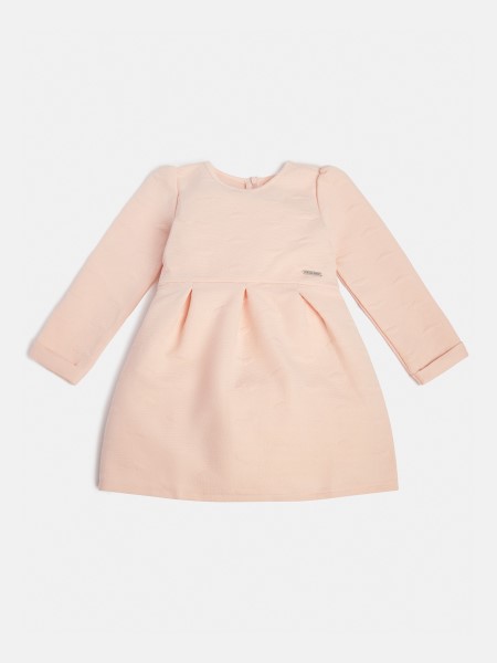 Rózsaszín Tipp Jacquard Ruha