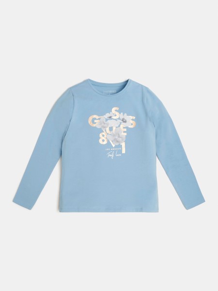 Hiszem Front Logós Póló Világoskék