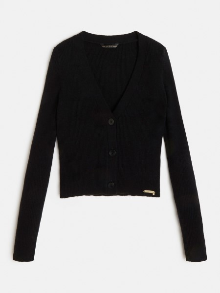 Hiszem, Fekete Viszkóz Keverék Kardigán
