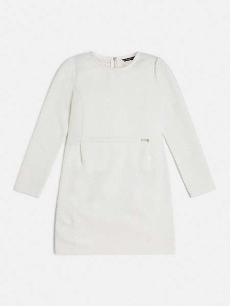 Hiszem Lurex Jacquard Ruha Fehér