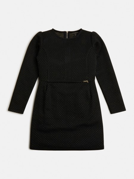 Hiszem Lurex Jacquard Ruha Fekete