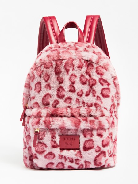 Rózsaszín Iku Műszőrme Hátizsák Hiszem