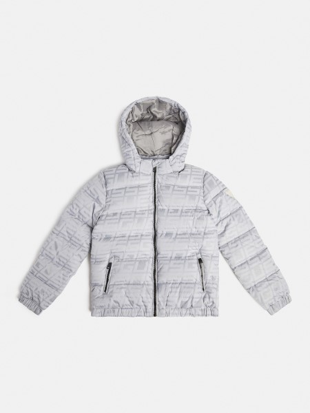 Szürke Tipp Az Egész Logó Puffer