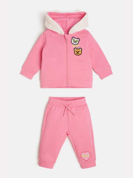 Aktív Pulóver és Nadrág Szett Rózsaszín Tipp