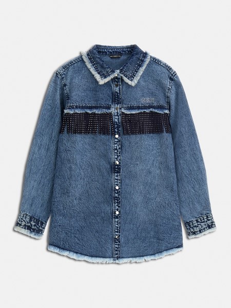 Hiszem, Kék Farmer Rojtokkal Ruha