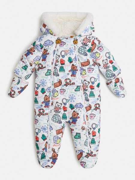 Tartan Print Romper Puffer Hiszem Többszínű Minta