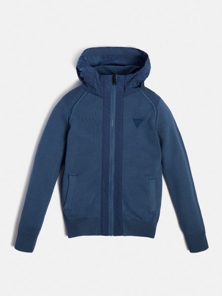 Világoskék Tipp Kapucnis Pulóver