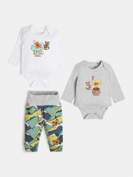 Csomag 2 Test és Nadrág Szett Hiszem Többszínű Mintát