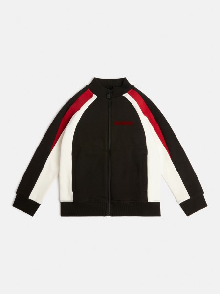 Fekete Cipzárral Zárható Pulóver